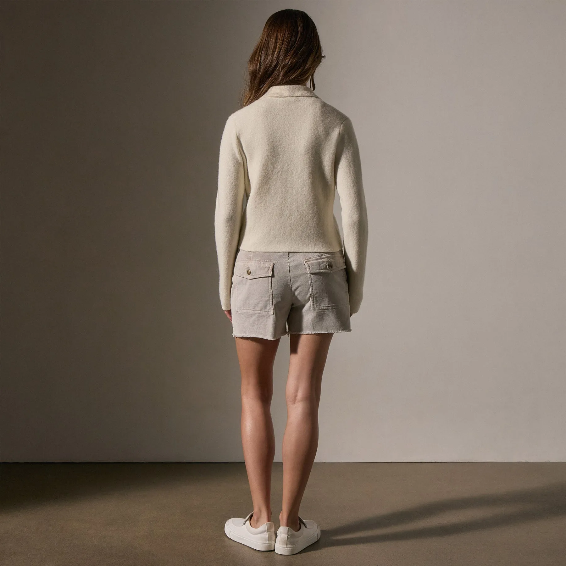 Sweater Knit Jacket - Ivory