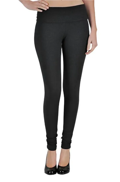 T-Party Solid Roll Down Waist Legging CJ71163