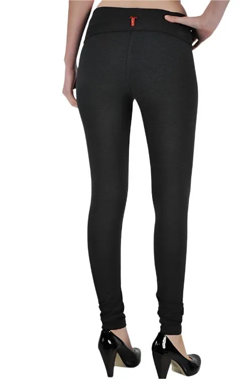 T-Party Solid Roll Down Waist Legging CJ71163