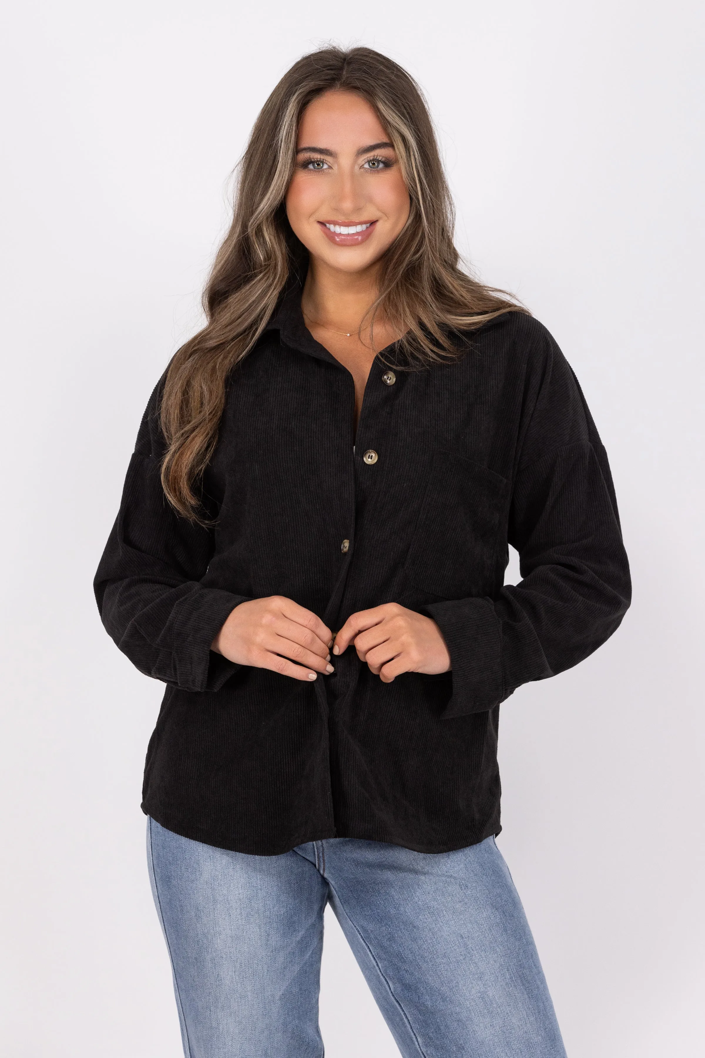 Tangle Of Cords Women's Button Down Shacket
