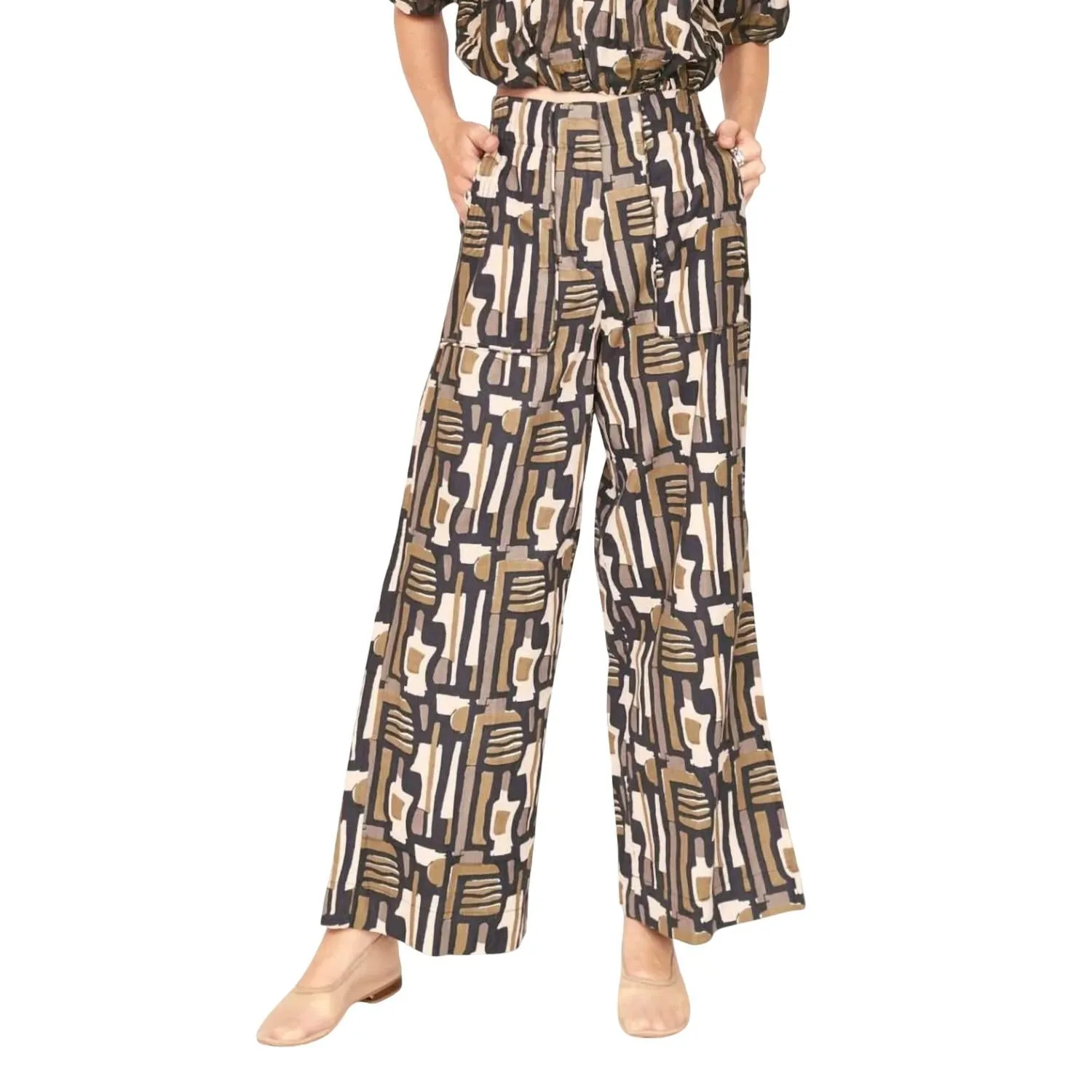 Tivot Pant In Olive Labyrinth