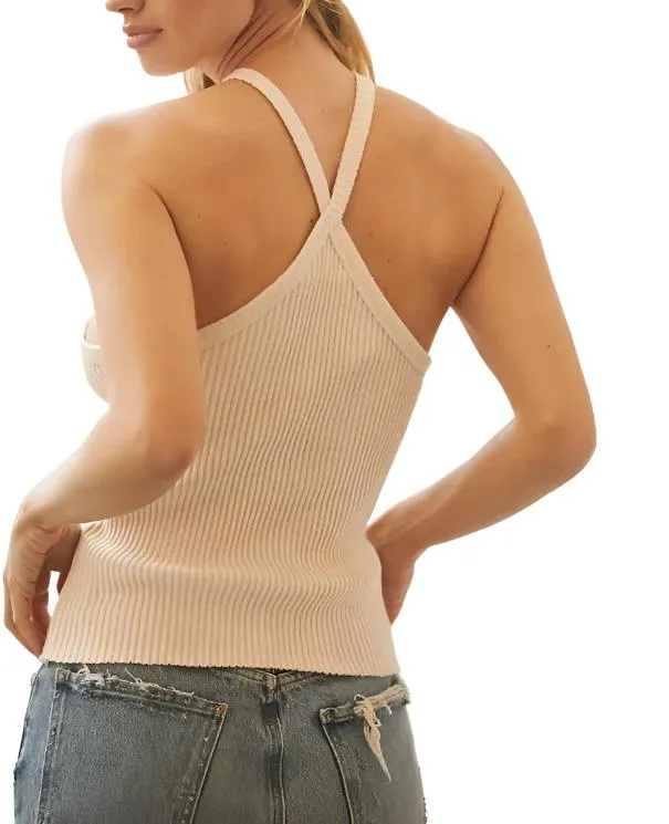 TLA Ribbed Halter Top