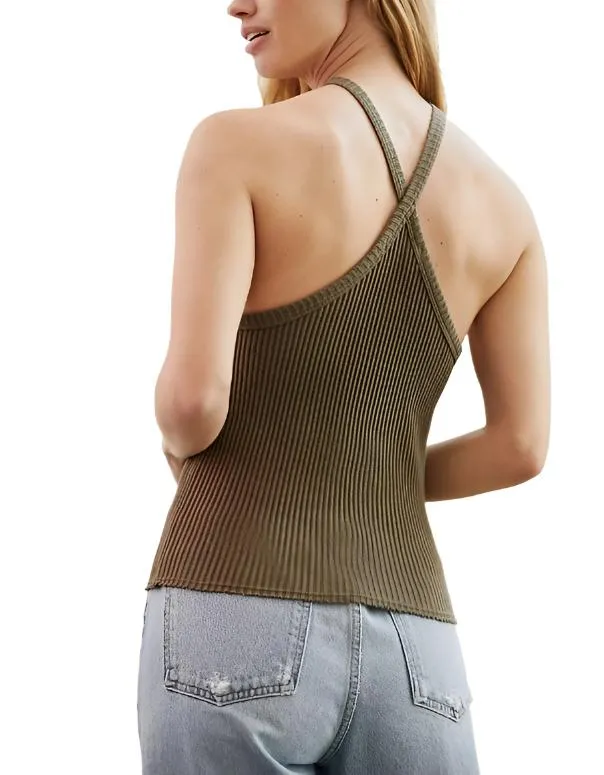 TLA Ribbed Halter Top