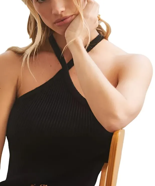 TLA Ribbed Halter Top