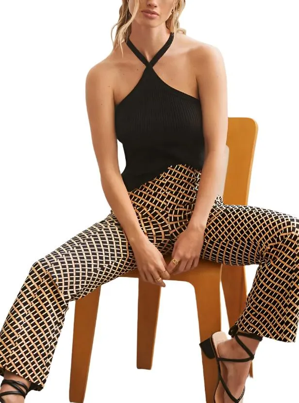 TLA Ribbed Halter Top