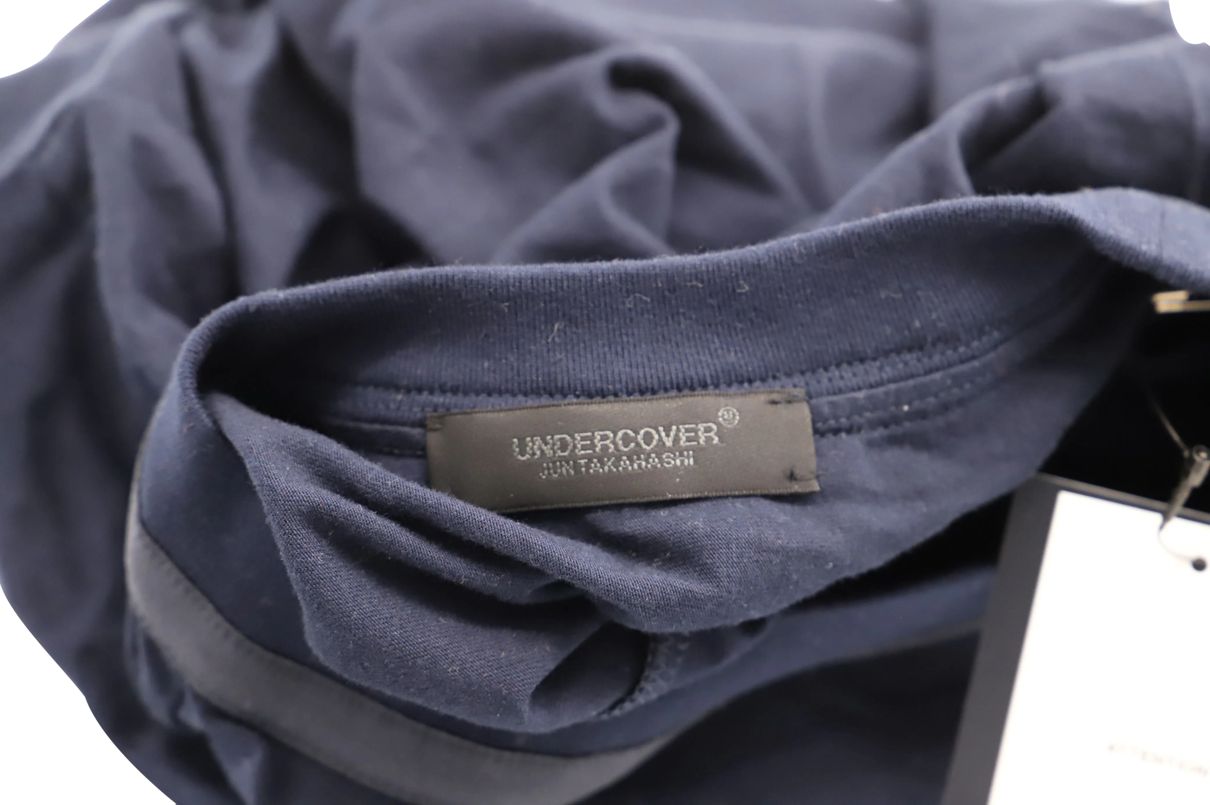 Undercover Long Sleeve Sweatshirt in Navy Blue Cotton
