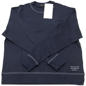 Undercover Long Sleeve Sweatshirt in Navy Blue Cotton