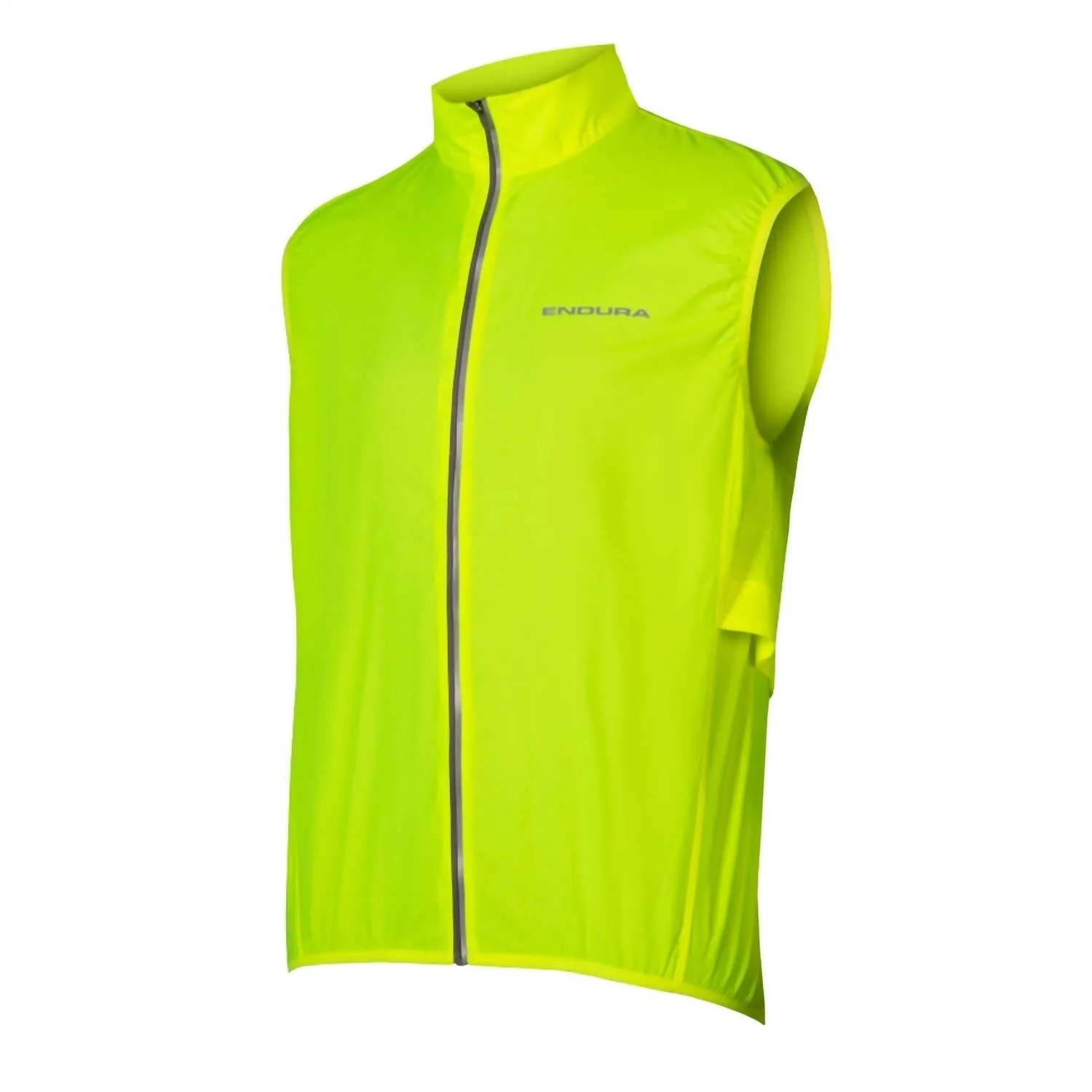 Unisex Pakagilet Windproof Shell Vest In Hi Viz Yellow