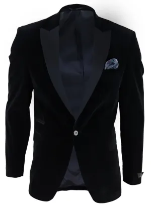 Velvet 1 Button Jacket Tuxedo Blazer