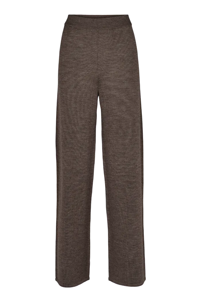 Vera Wide Pants - Brown Mel.