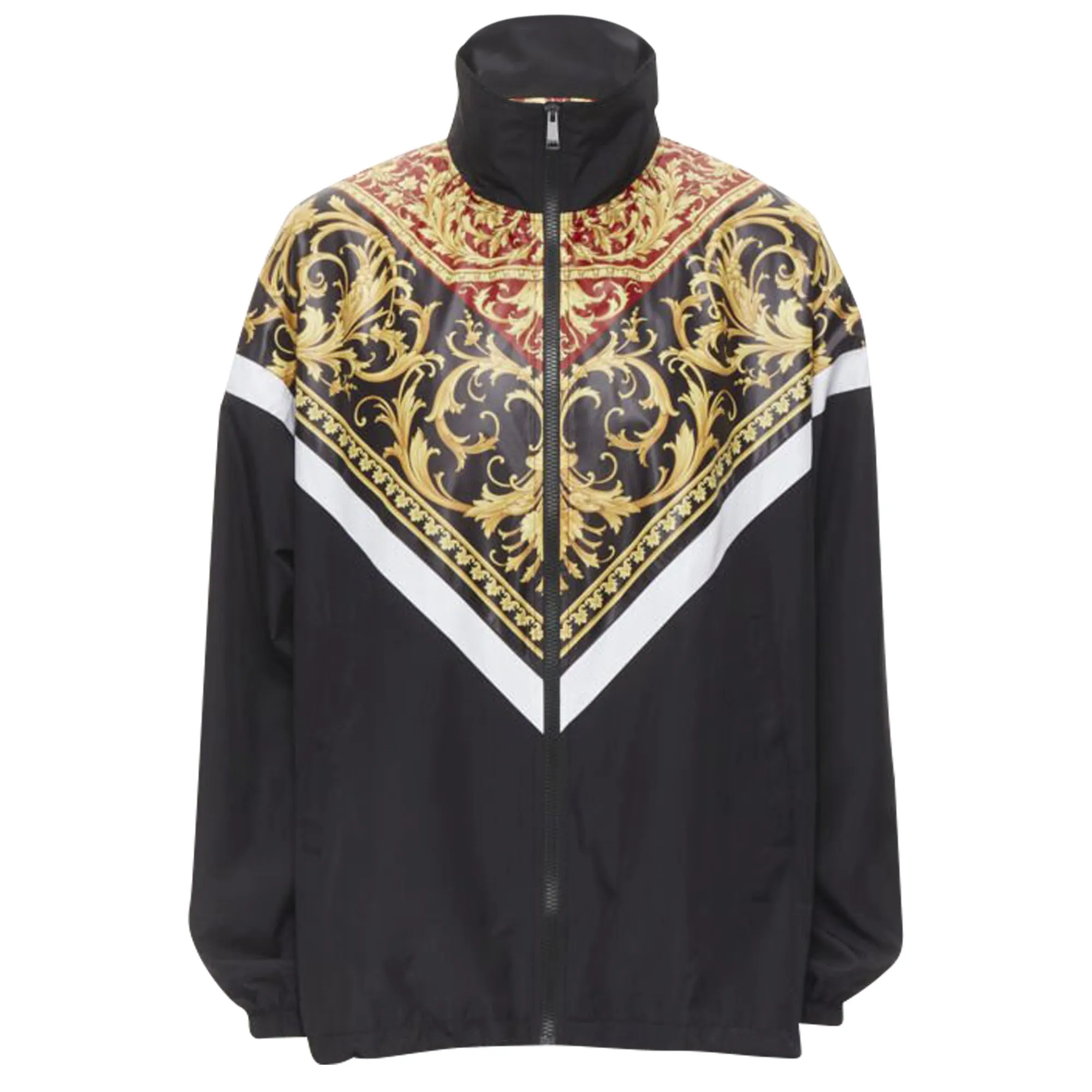 Versace Le Pop Classique Barocco print nylon track jacket