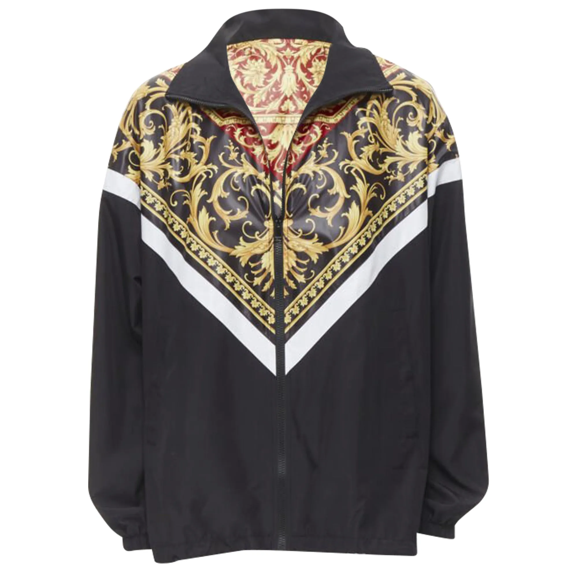 Versace Le Pop Classique Barocco print nylon track jacket