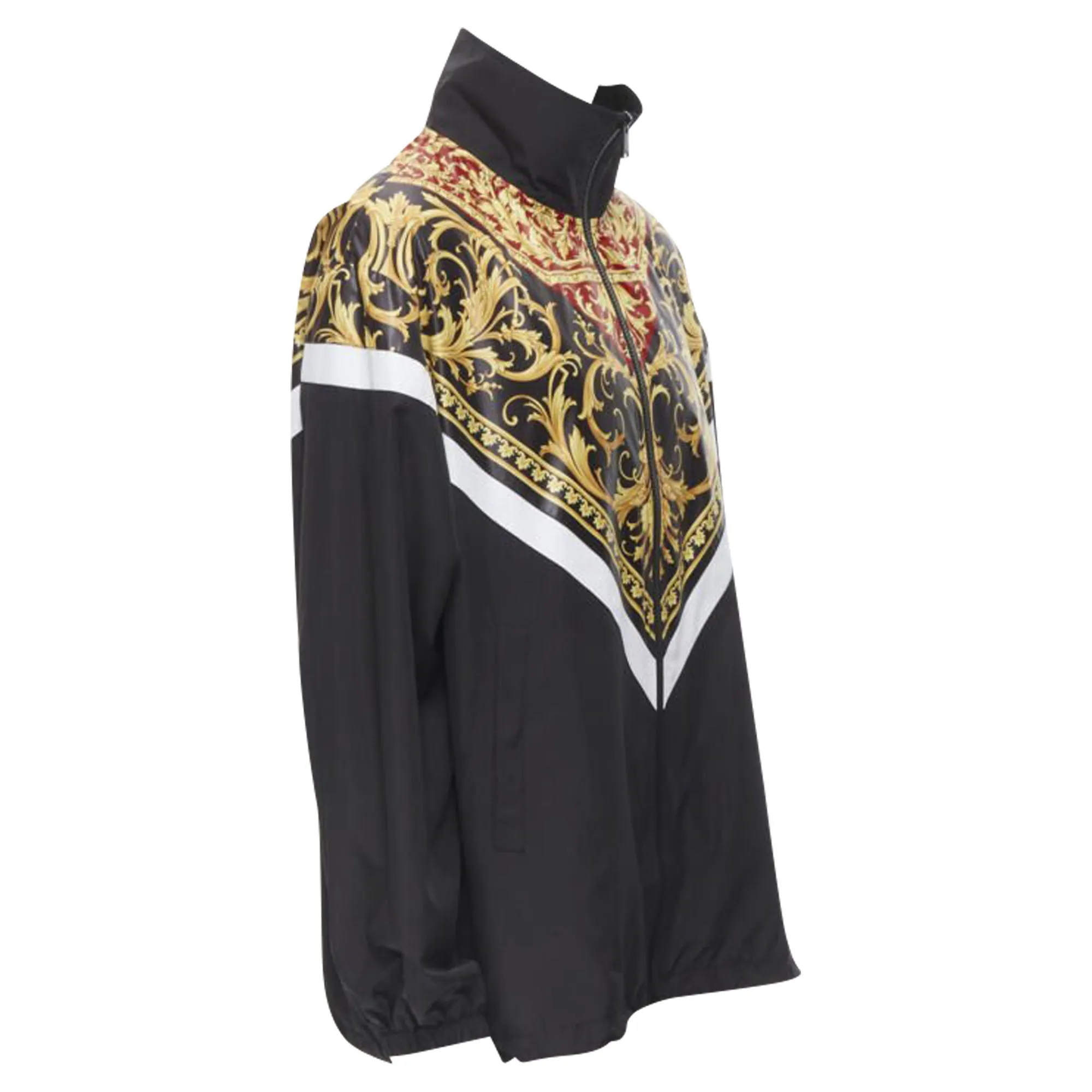 Versace Le Pop Classique Barocco print nylon track jacket