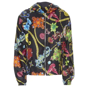 Versace silk Jewel Floral Chain hoodie jacket