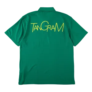 VERTICAL NEON LOGO POLO SHIRTS GREEN