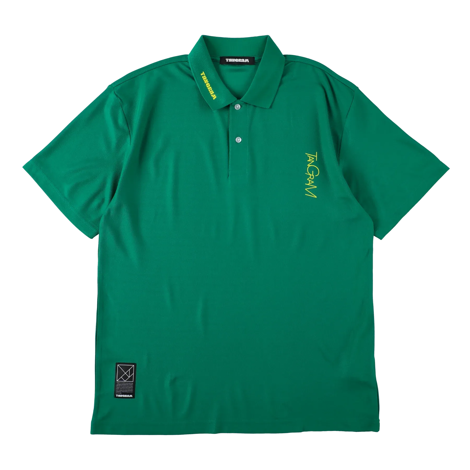 VERTICAL NEON LOGO POLO SHIRTS GREEN