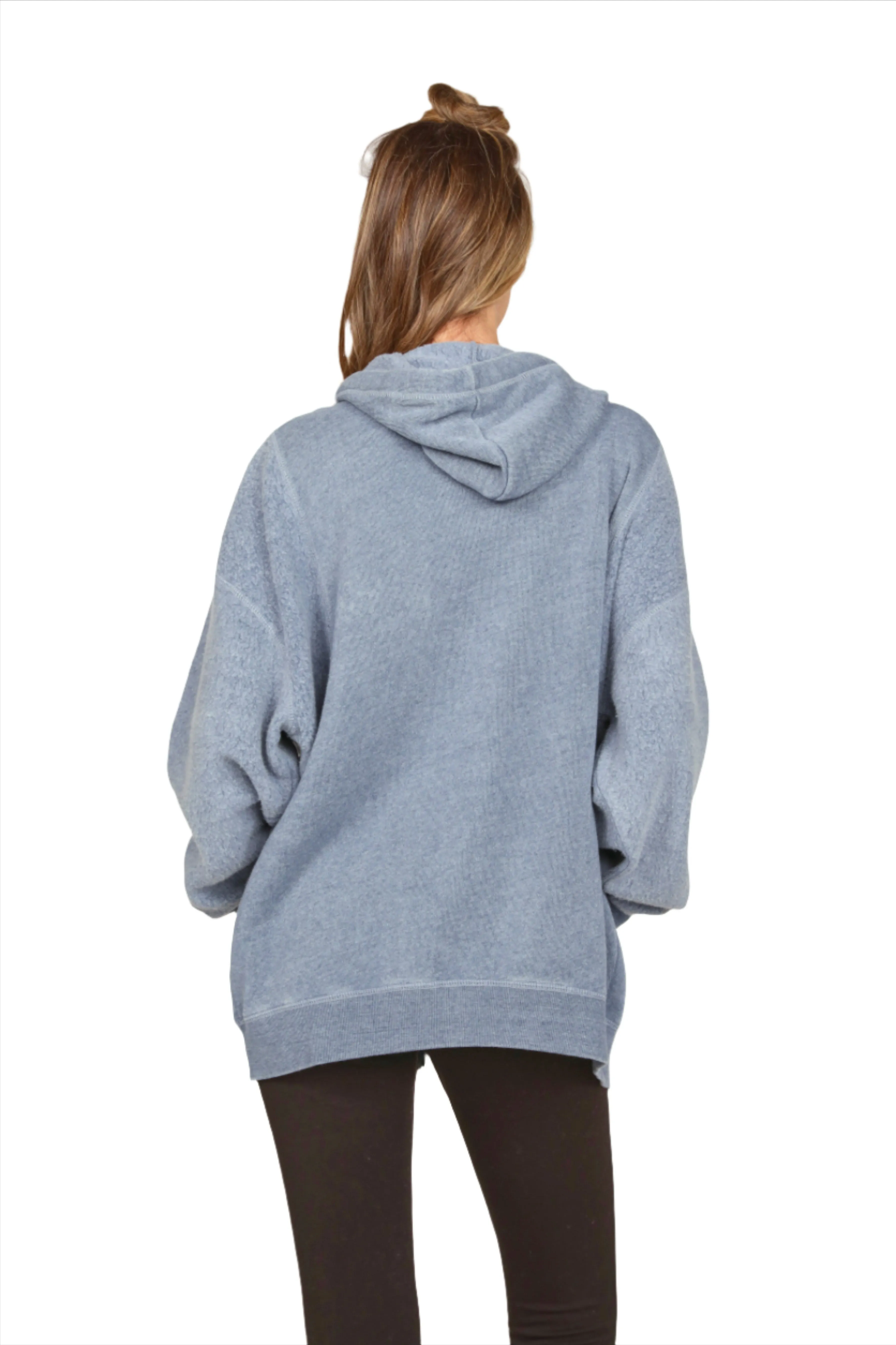 Vintage Havana Reverse Burnout Oversize Hoodie VH9685