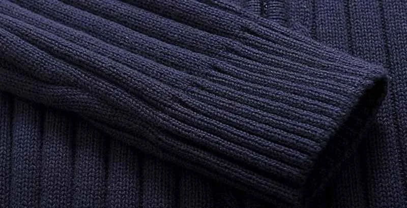 West Louis™ Casual Style Stand Collar Whole Cotton Sweater