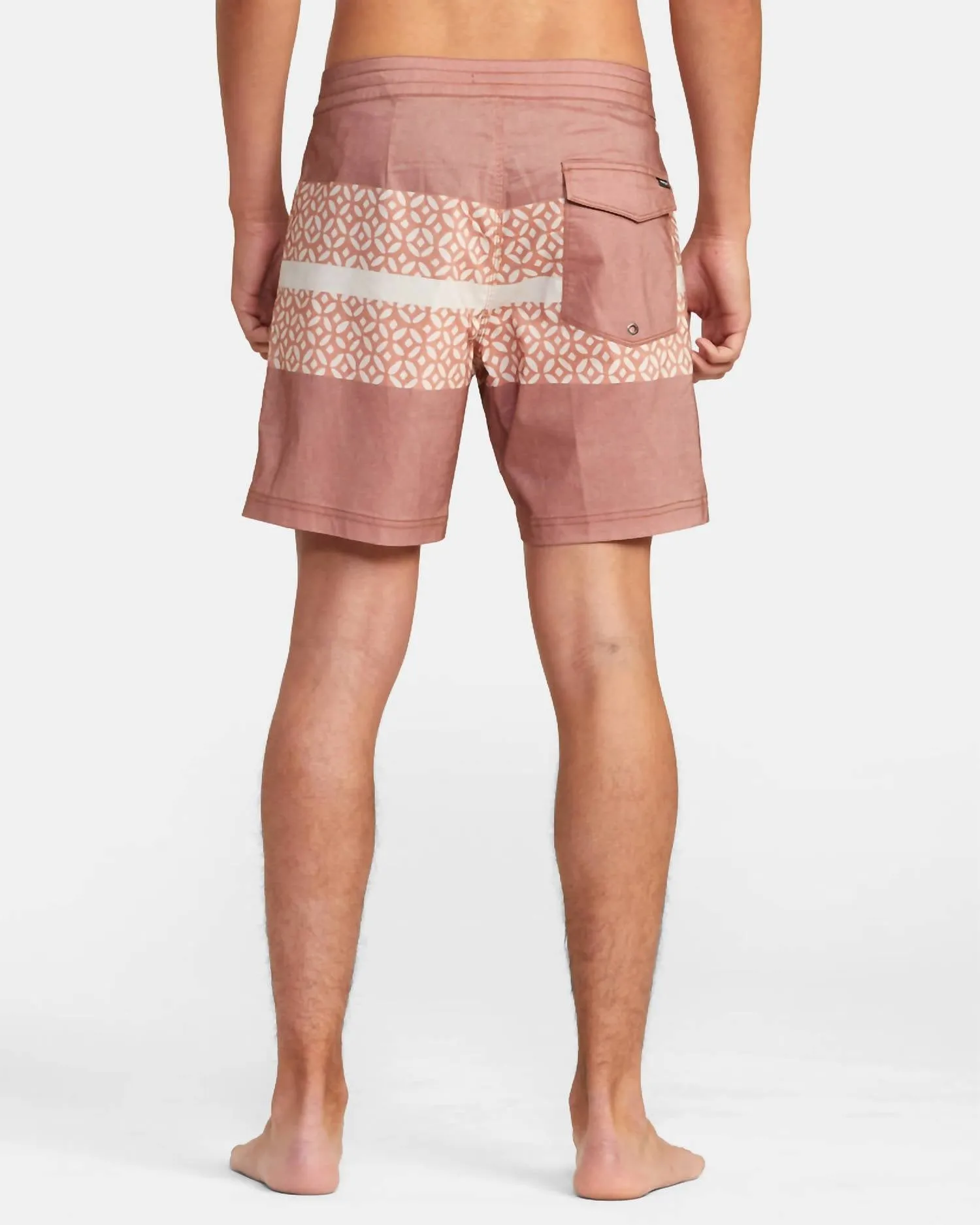 Westport Print Boardshort In Brick
