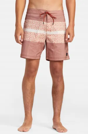 Westport Print Boardshort In Brick