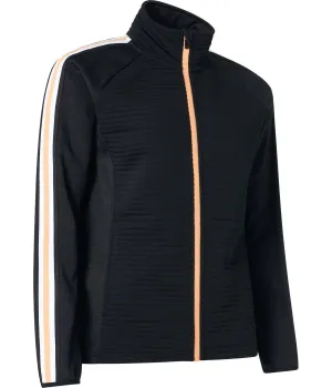 Women Turnberry 3D Stripe Fullzip Cardigan In Black