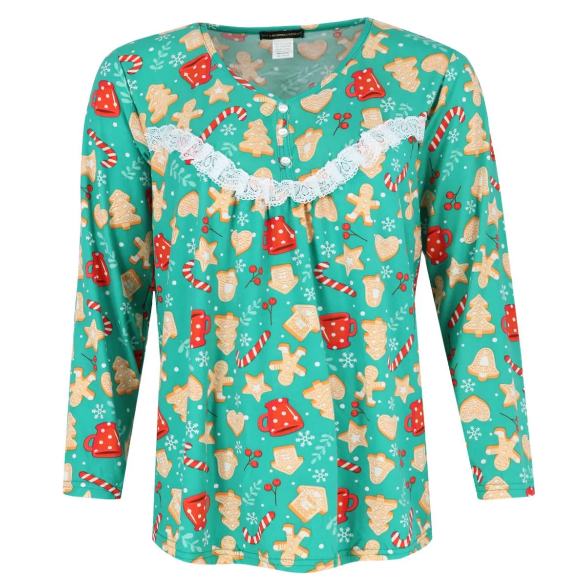 Women's Cocoa and Cookies Long Sleeve Pajama Set