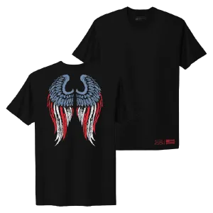 Women's Freedom Angel Boyfriend Fit T-Shirt - Black