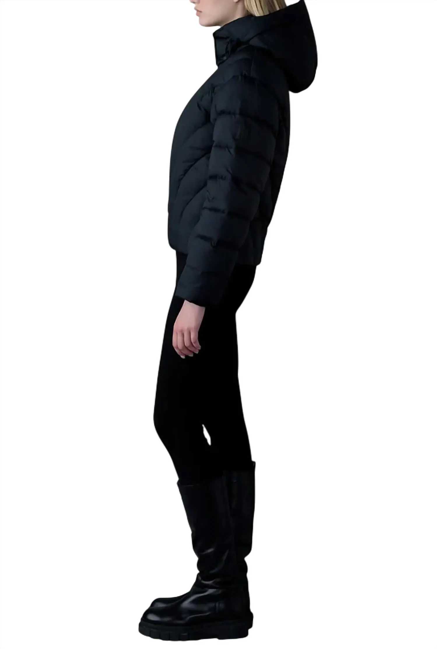 Women's Hope Softwash Rounded Quilt Puffer Down Jacket In Black