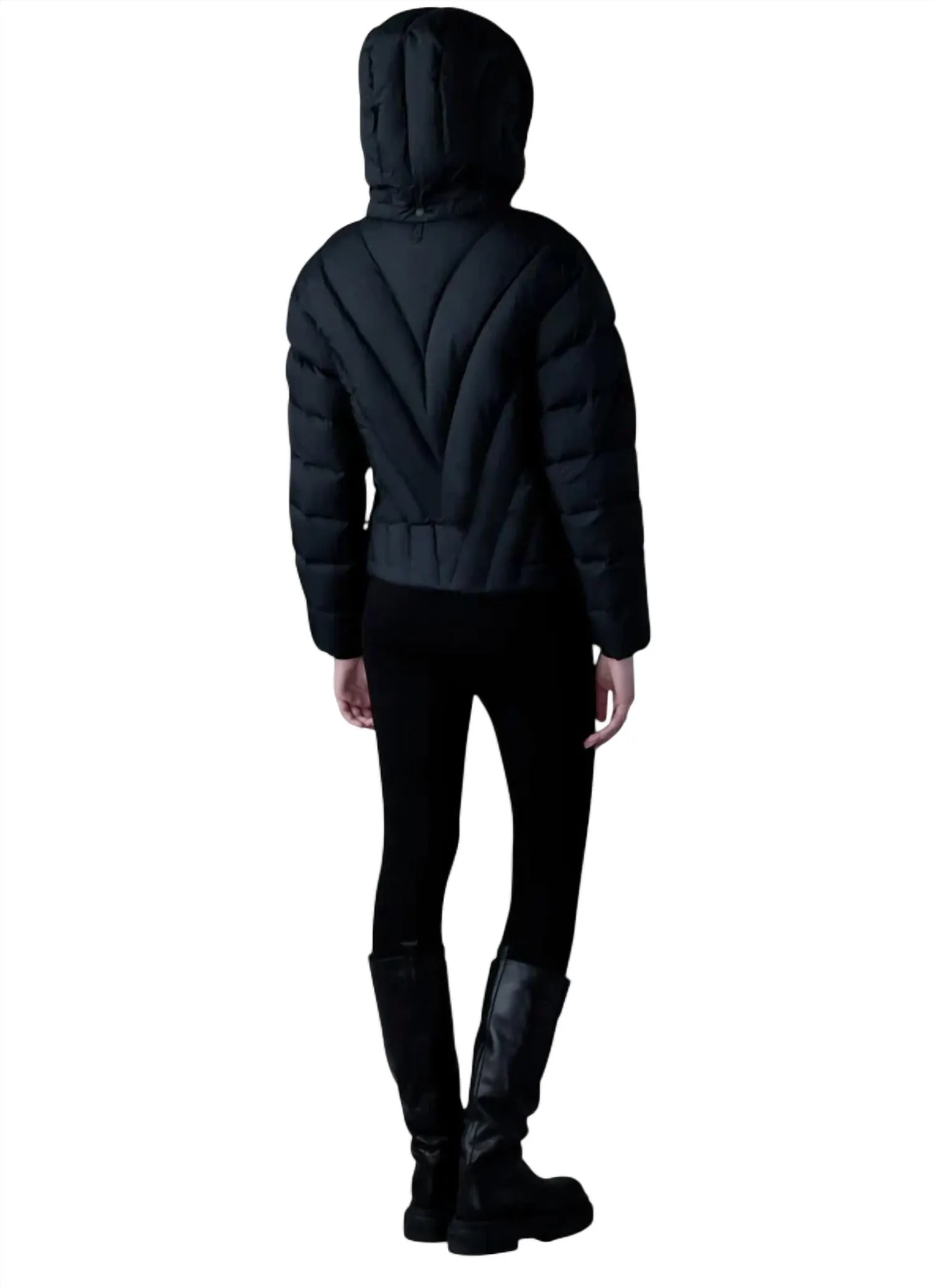 Women's Hope Softwash Rounded Quilt Puffer Down Jacket In Black