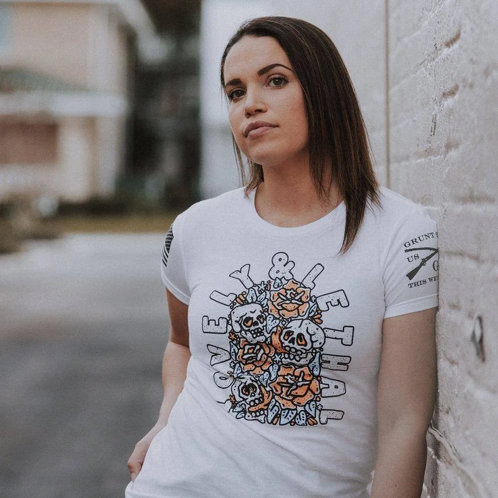 Women's Lovely & Lethal Slim Fit T-Shirt - White