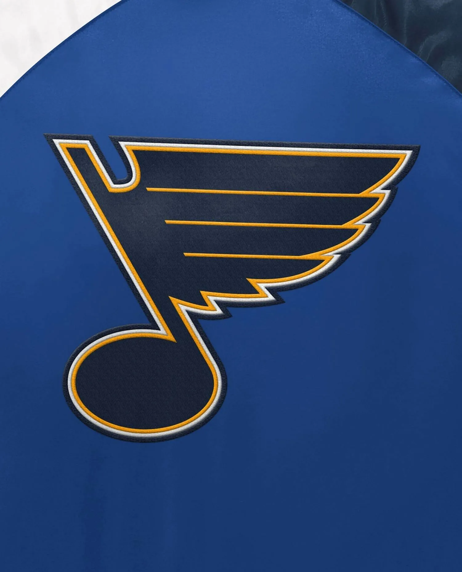 Youth St. Louis Blues Varsity Satin Full-Snap Jacket
