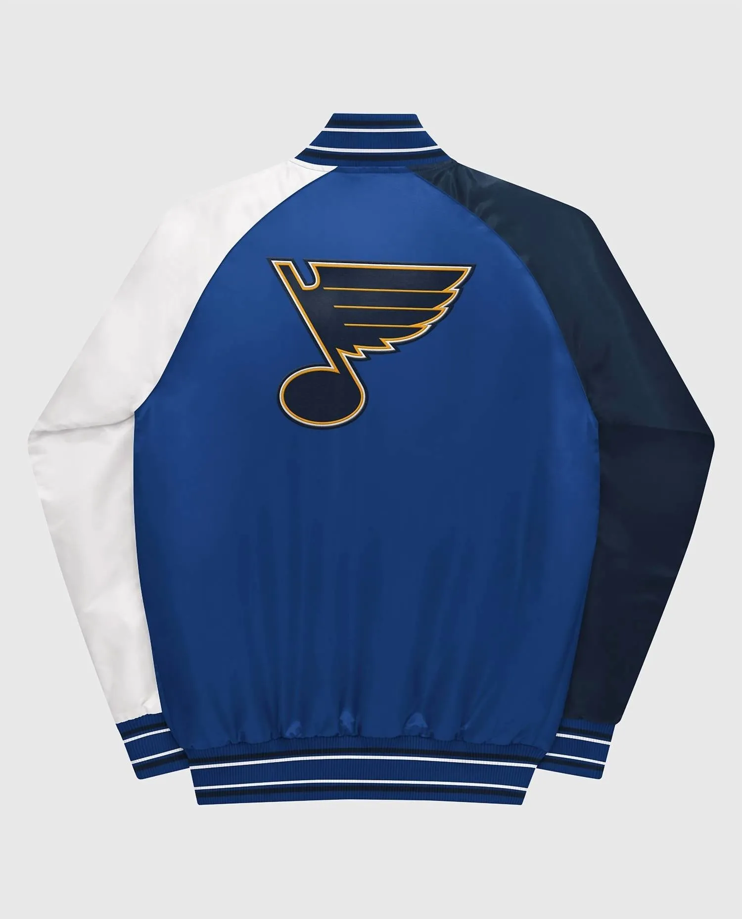 Youth St. Louis Blues Varsity Satin Full-Snap Jacket