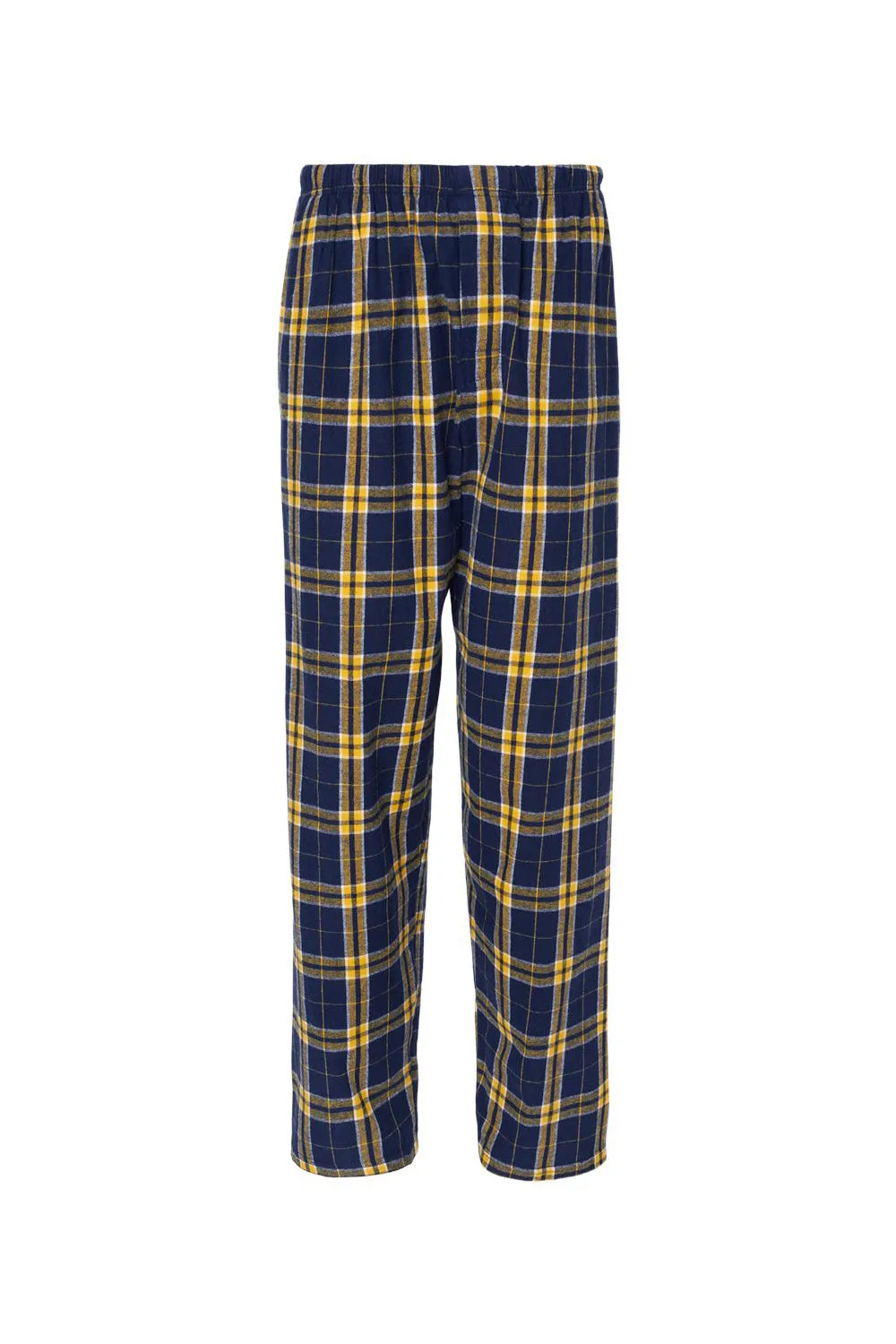 Boxercraft Mens Harley Flannel Pants w/ Pockets - Navy Blue/Gold