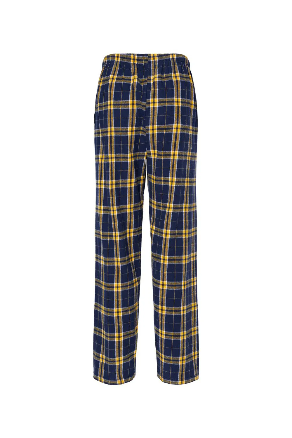 Boxercraft Mens Harley Flannel Pants w/ Pockets - Navy Blue/Gold