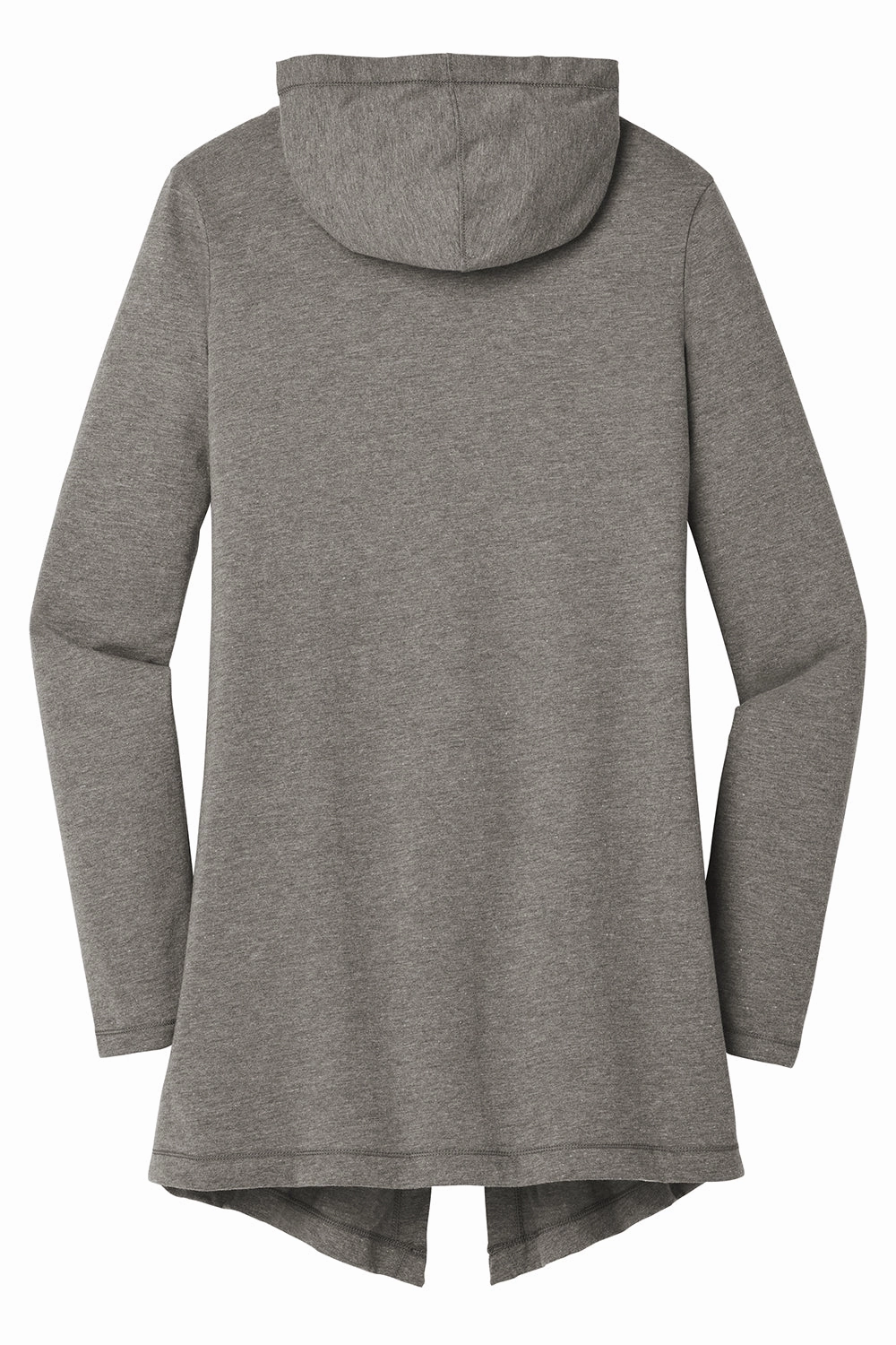 District Womens Perfect Tri Hooded Cardigan Sweater - Grey Frost