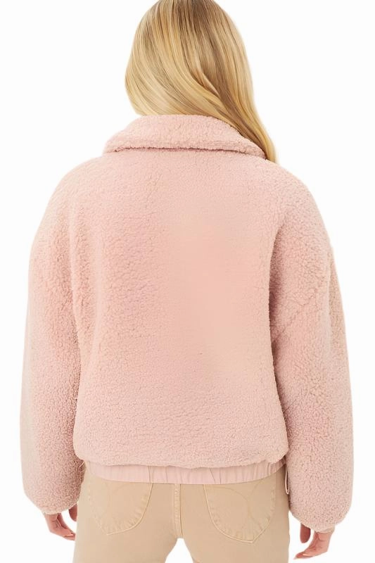 Love Tree Teddy Fleece Zip-Up Sweater Jacket 8077JY