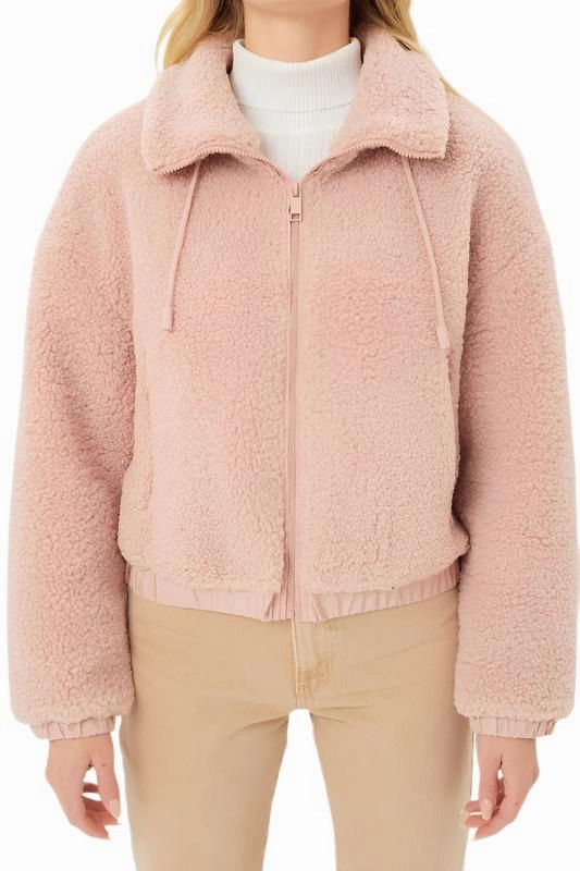 Love Tree Teddy Fleece Zip-Up Sweater Jacket 8077JY