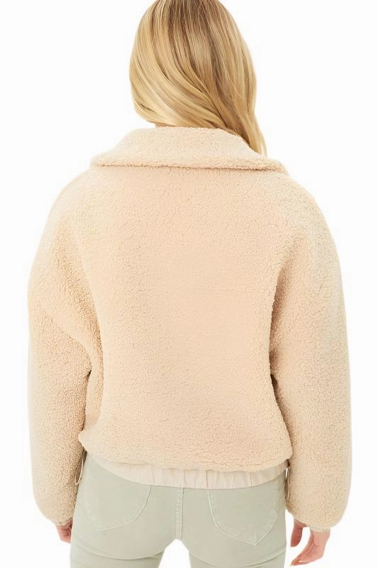 Love Tree Teddy Fleece Zip-Up Sweater Jacket 8077JY