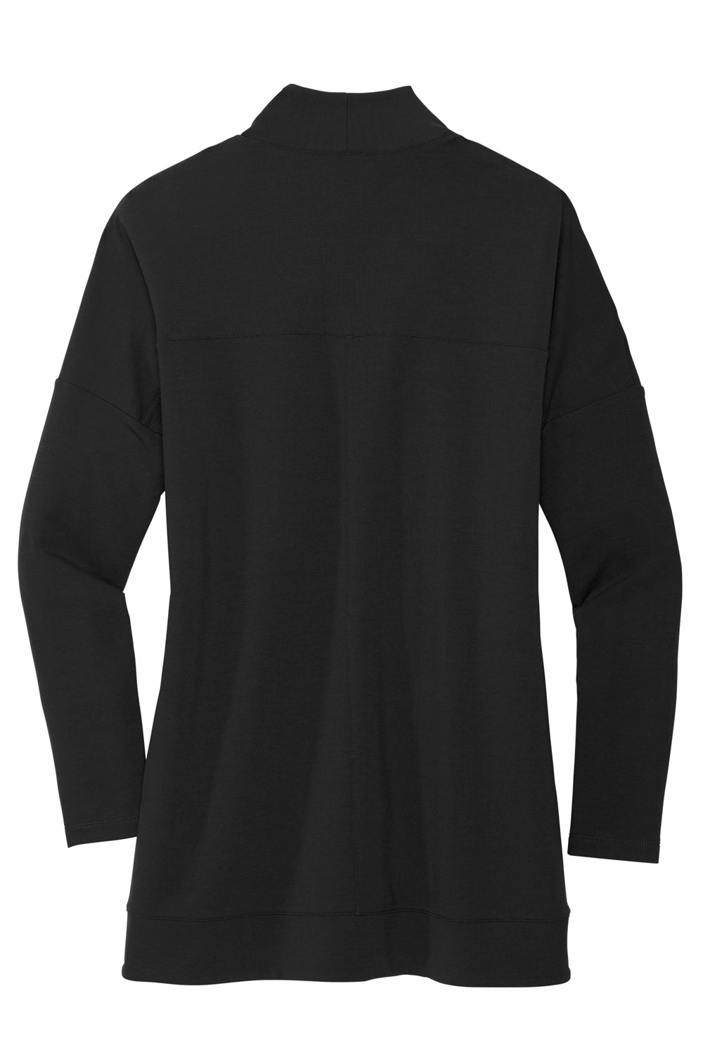 Mercer Mettle Womens Stretch Open Front Long Sleeve Cardigan Sweater - Deep Black