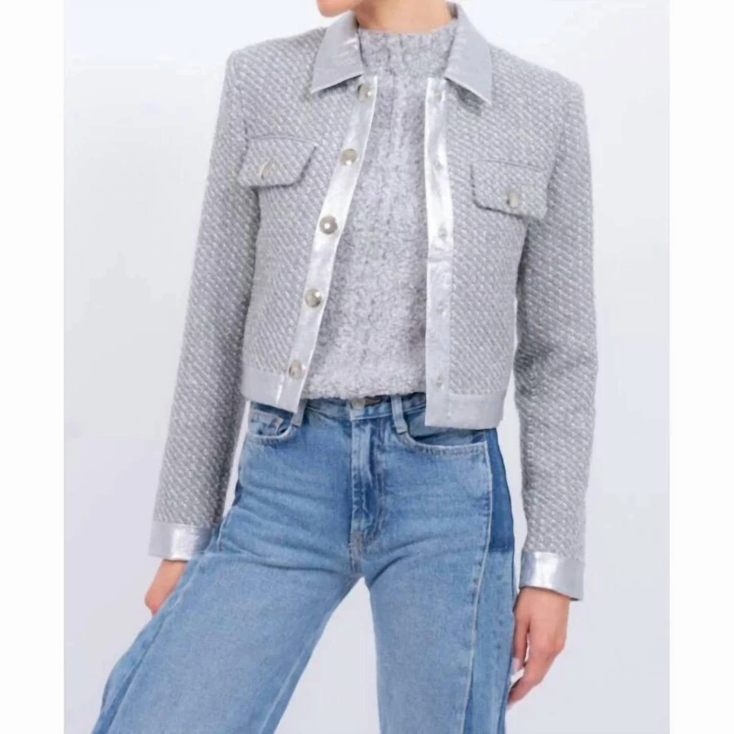 Pheobe Jacket In Silver