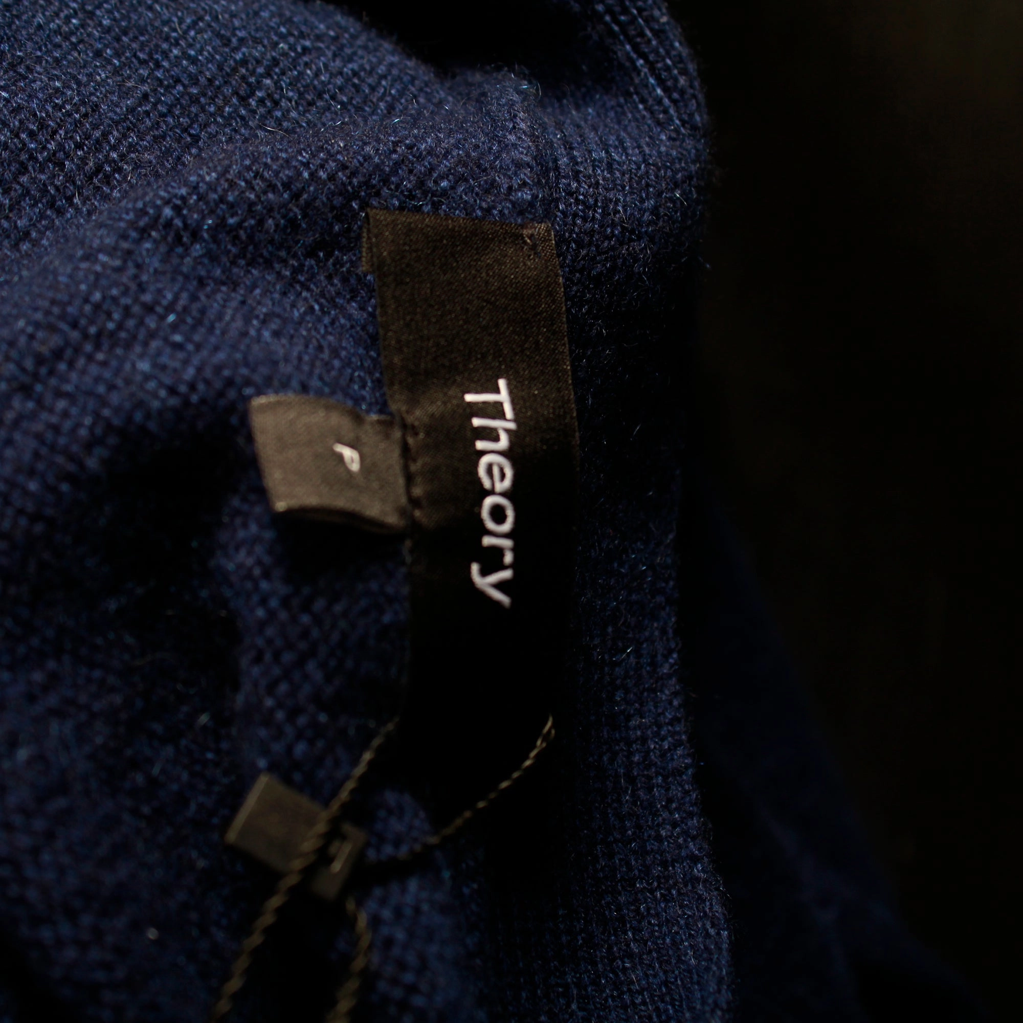 Theory Open Front Cardigan in Blue Cashmere