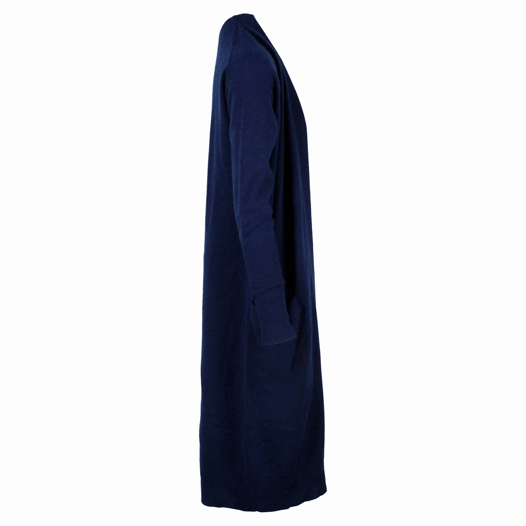 Theory Open Front Cardigan in Blue Cashmere