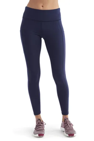 TriDri Womens Performance Leggings w/ Pockets - Navy Blue - Closeout