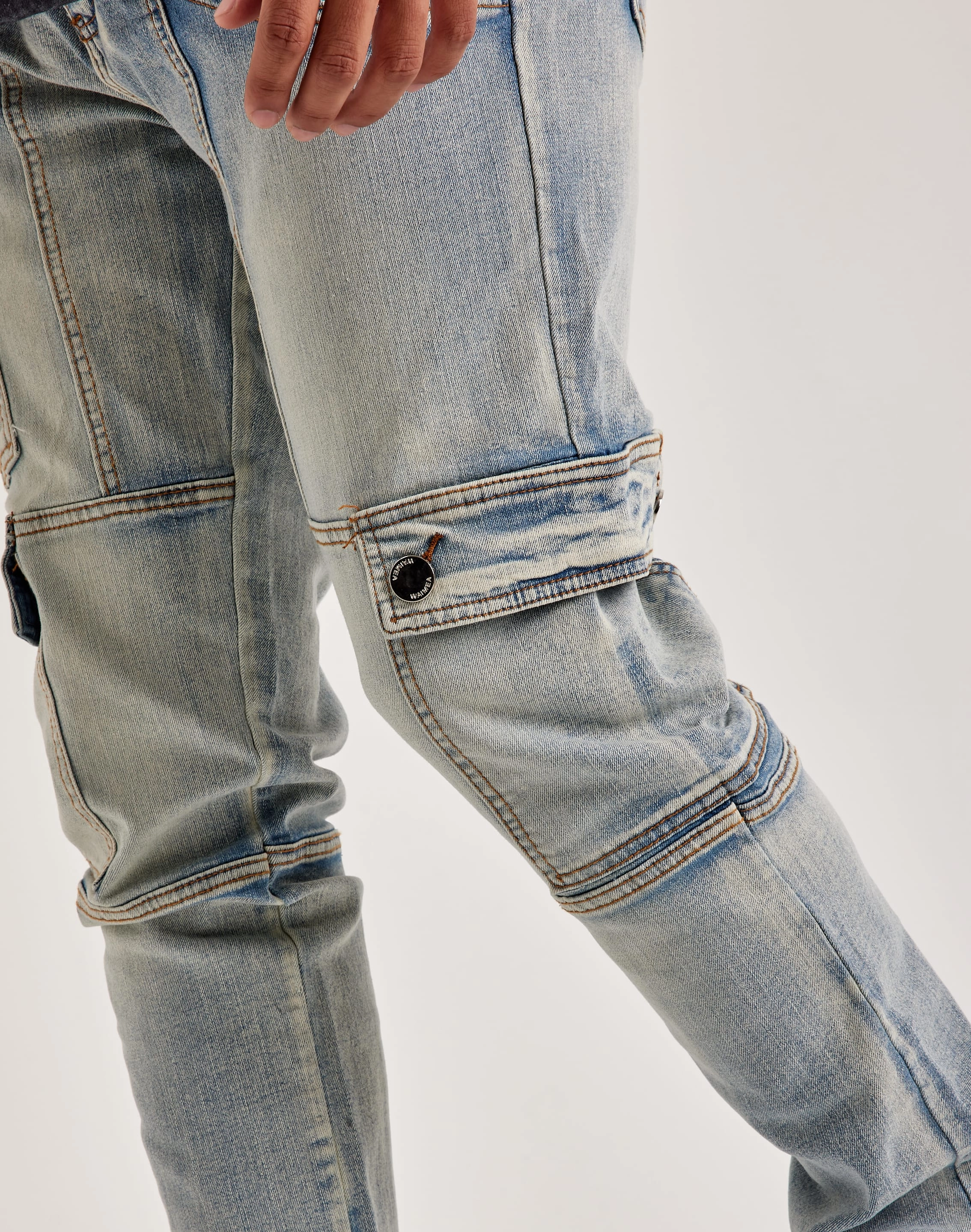 WAIMEA Overdyed Stacked Cargo Jeans